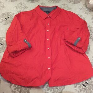 XL Tommy Hilfiger l Women's Short Cuffed Shirt